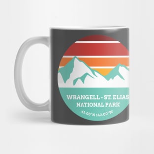 Wrangell - St. Elias National Park Retro Mountain Mug